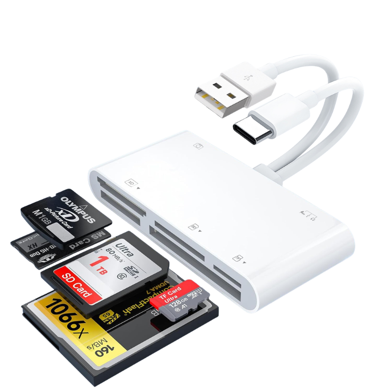 MemoryReader - Hurtig Hukommelseskortlæser Og Dataoverførsel OTG-Adapter