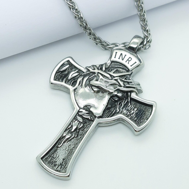 Jewelance™ CrossNecklace: INRI Kristent Kors Halskæde