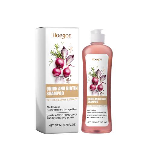 Løg og biotin hovedbundsshampoo uden silikone