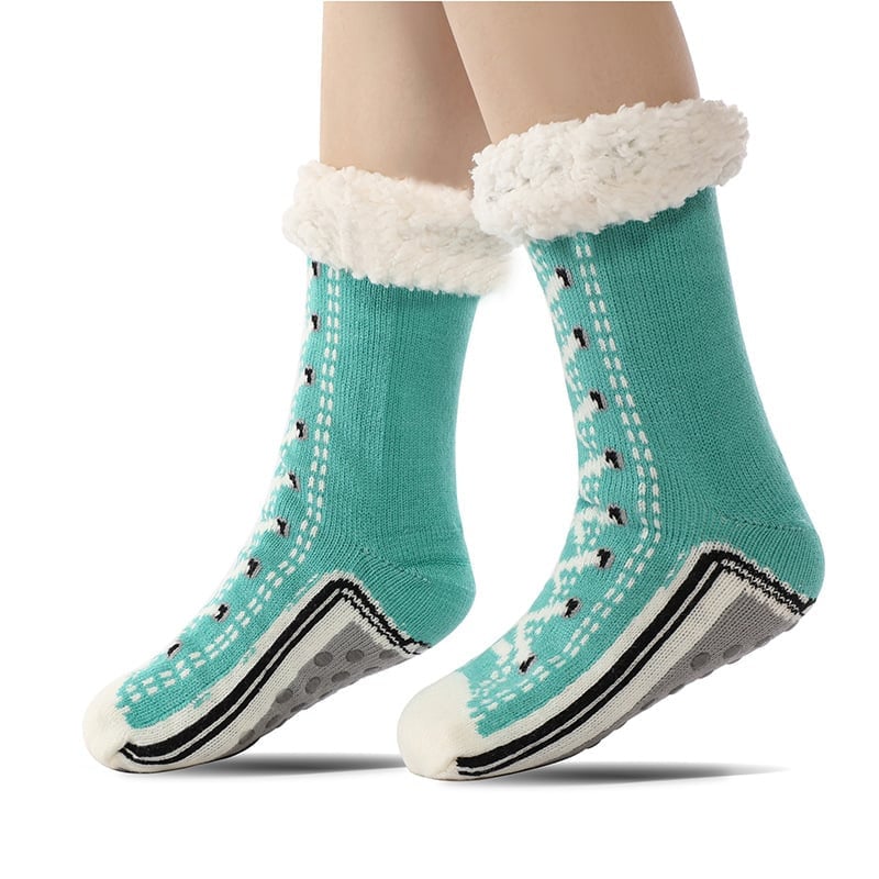 Happy™ HomeSocks: Fluffy Tyk Vinter Hjemmestrømper