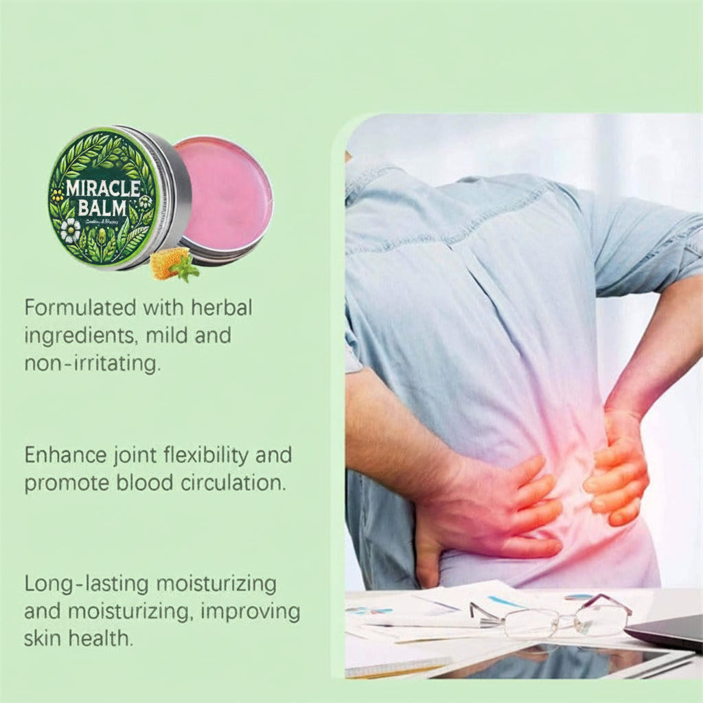 MiracleBalm™ 1+1 GRATIS: Multi-Formål Beroligende Hurtigvirkende Lindrende Miracle Balm