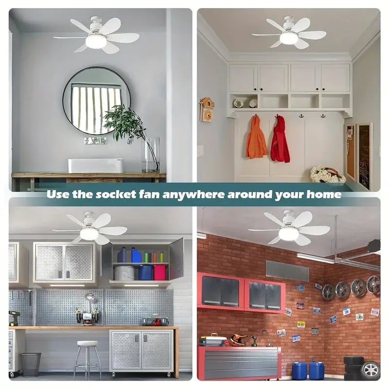 Ledsen™ IlluminatedFan: 2 I 1 Køleventilator Og Lys Med Stærk Belysning