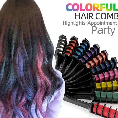 Rose® HairDye: Hår Farvning Kam Farveblyanter Vaskbar Midlertidig Farvestof Sæt