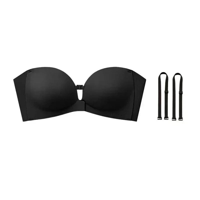 Icone™ ClassicBra - Klassisk Strapless Stil Med Frontlukning Push-Up BH