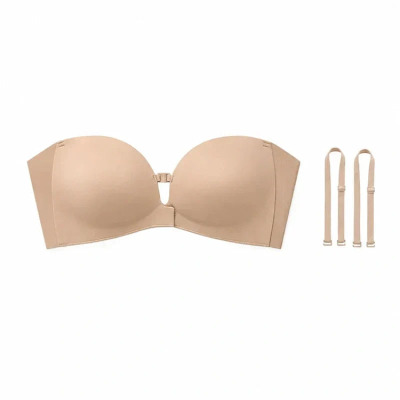 Icone™ ClassicBra - Klassisk Strapless Stil Med Frontlukning Push-Up BH