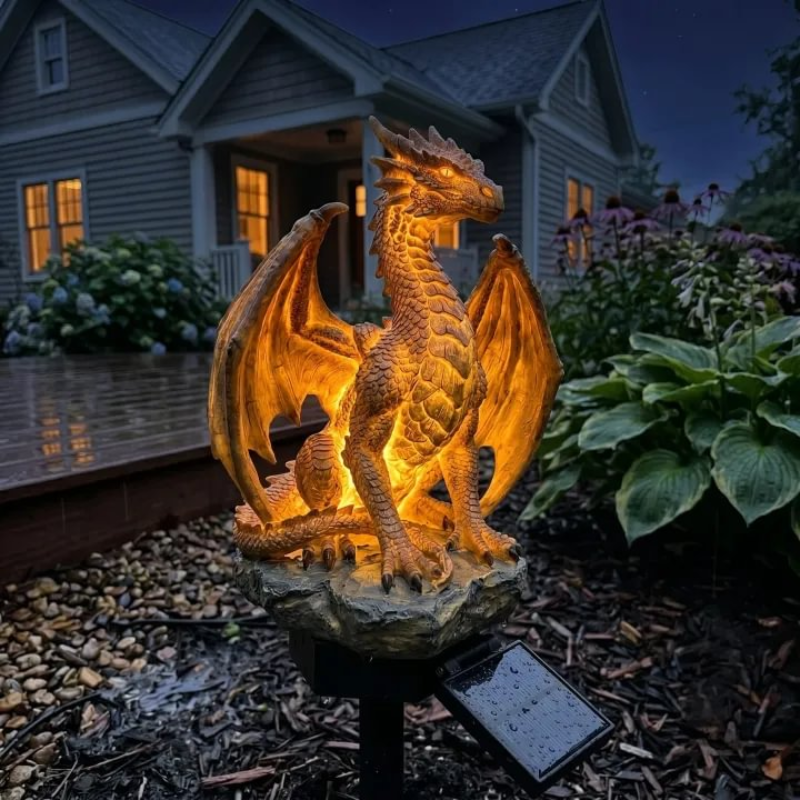Ledsen™ DragonLight: Sol-Drevet Dragehavebelysning Udendørs Dekorativ Lampe