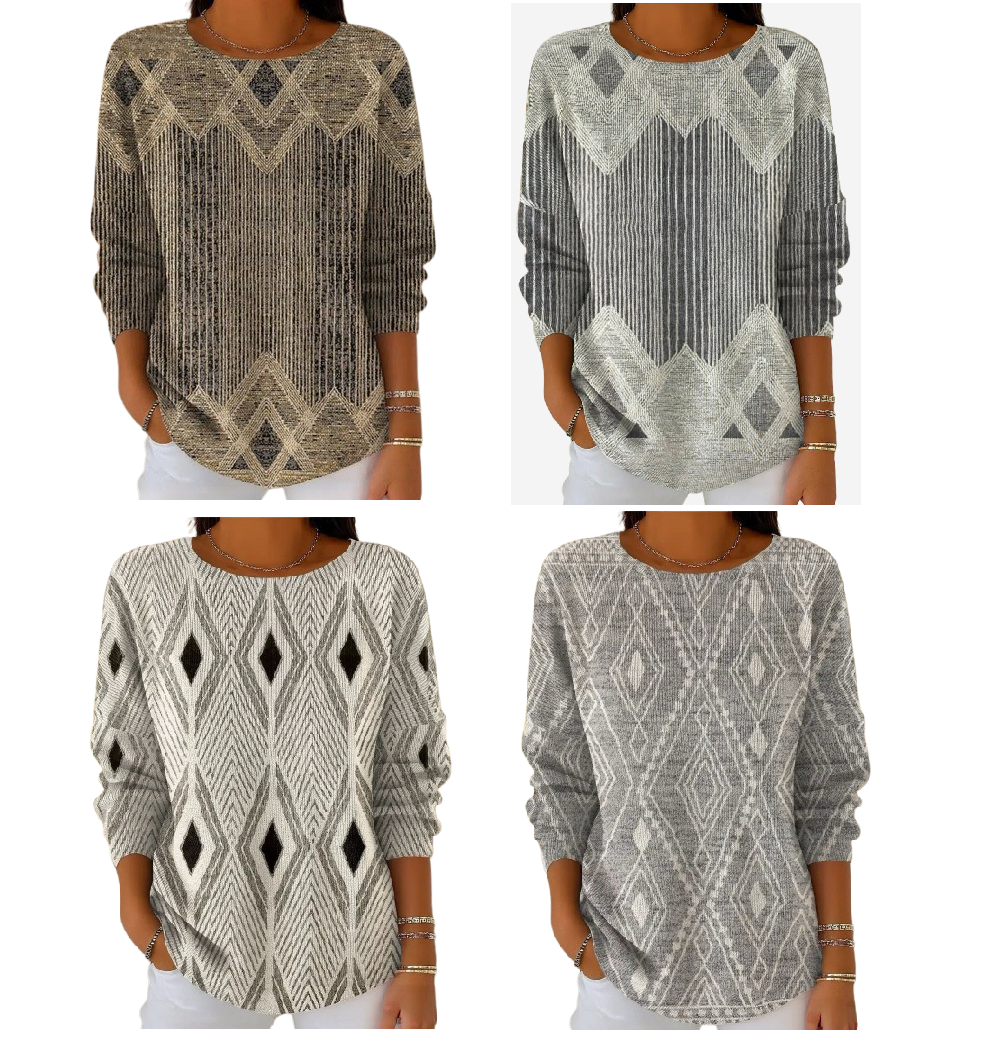 Icone™ VintageTop: Klassisk Kvinders Top Vintage Stil Daglig Brug