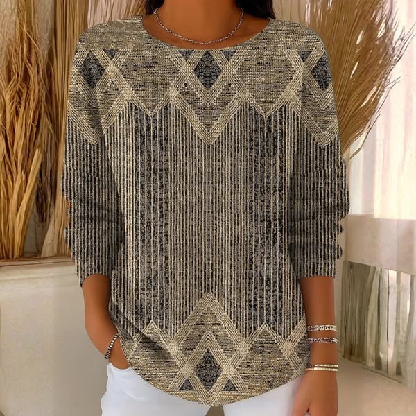 Icone™ VintageTop: Klassisk Kvinders Top Vintage Stil Daglig Brug