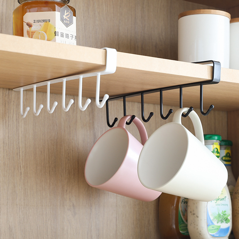 GlideHold® ShelfHooks 1+1 GRATIS: Hylde Ophængende Stativkroge Til Køkken Og Klædeskab
