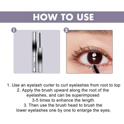 Curling mascara sort, svedfast