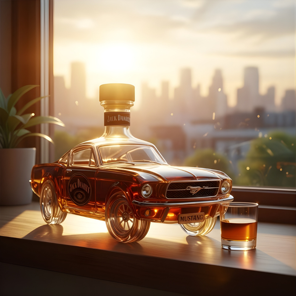 Limited Edition Mustang Glas Whisky Karaffel
