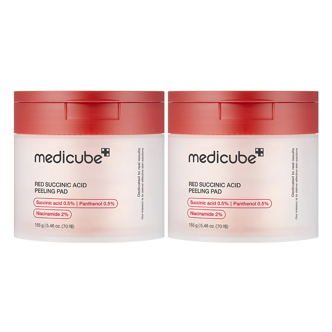 Eksfolierende toner-pads med ravsyre og panthenol til uren hud, 70 stk.