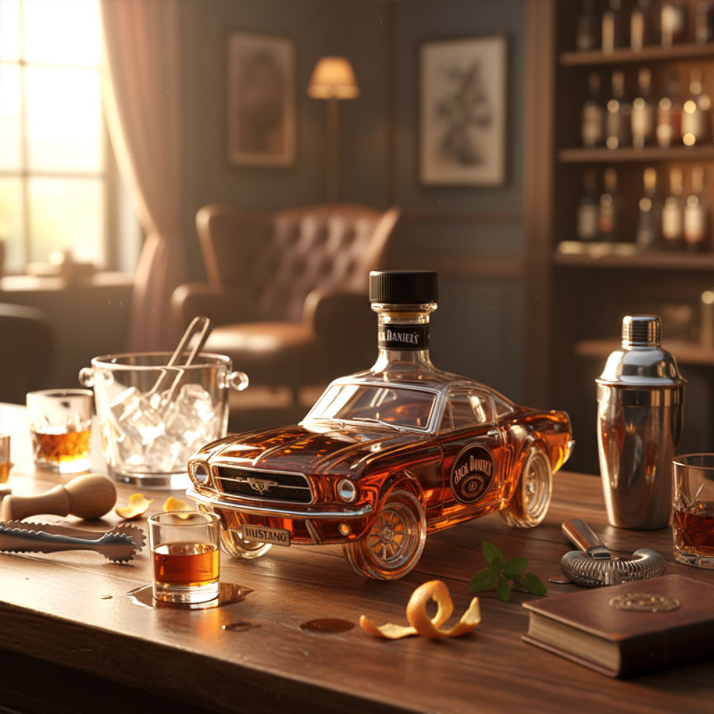 Limited Edition Mustang Glas Whisky Karaffel