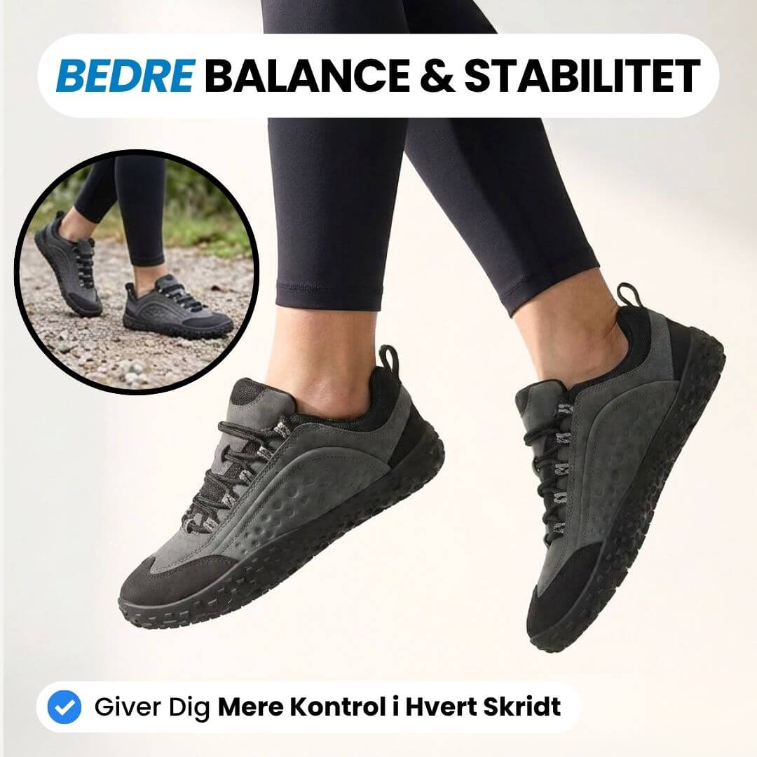 Ground – minimalistiske barfodssko med tynd sål – Grøn