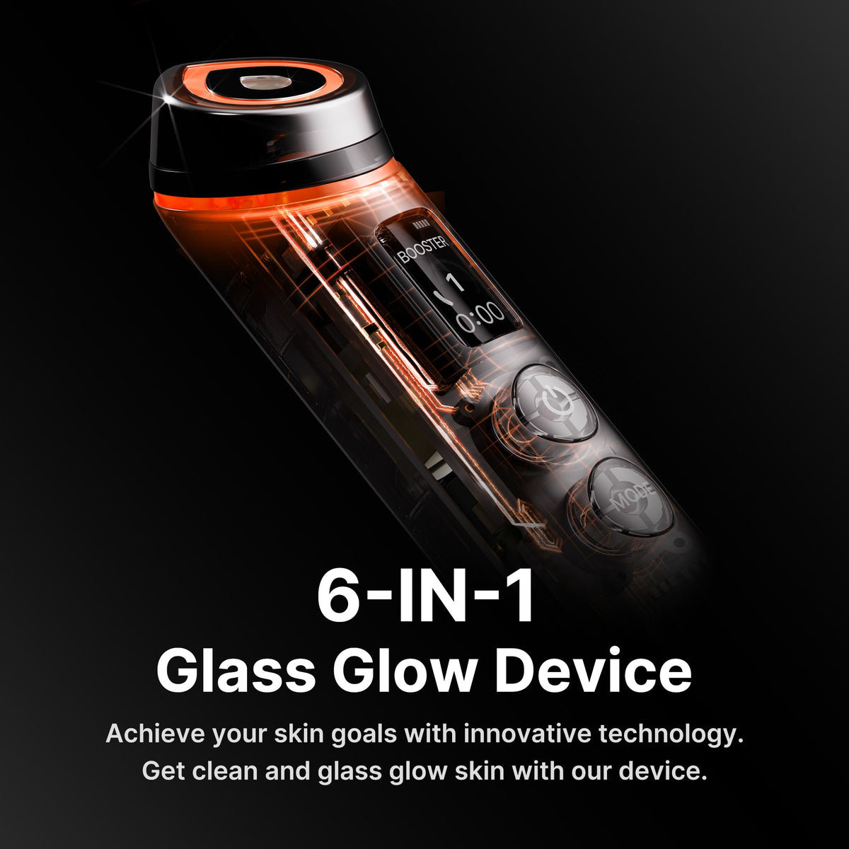 Ansigtsapparat med 4 tilstande, mikrostrøm, sonisk vibration og LED