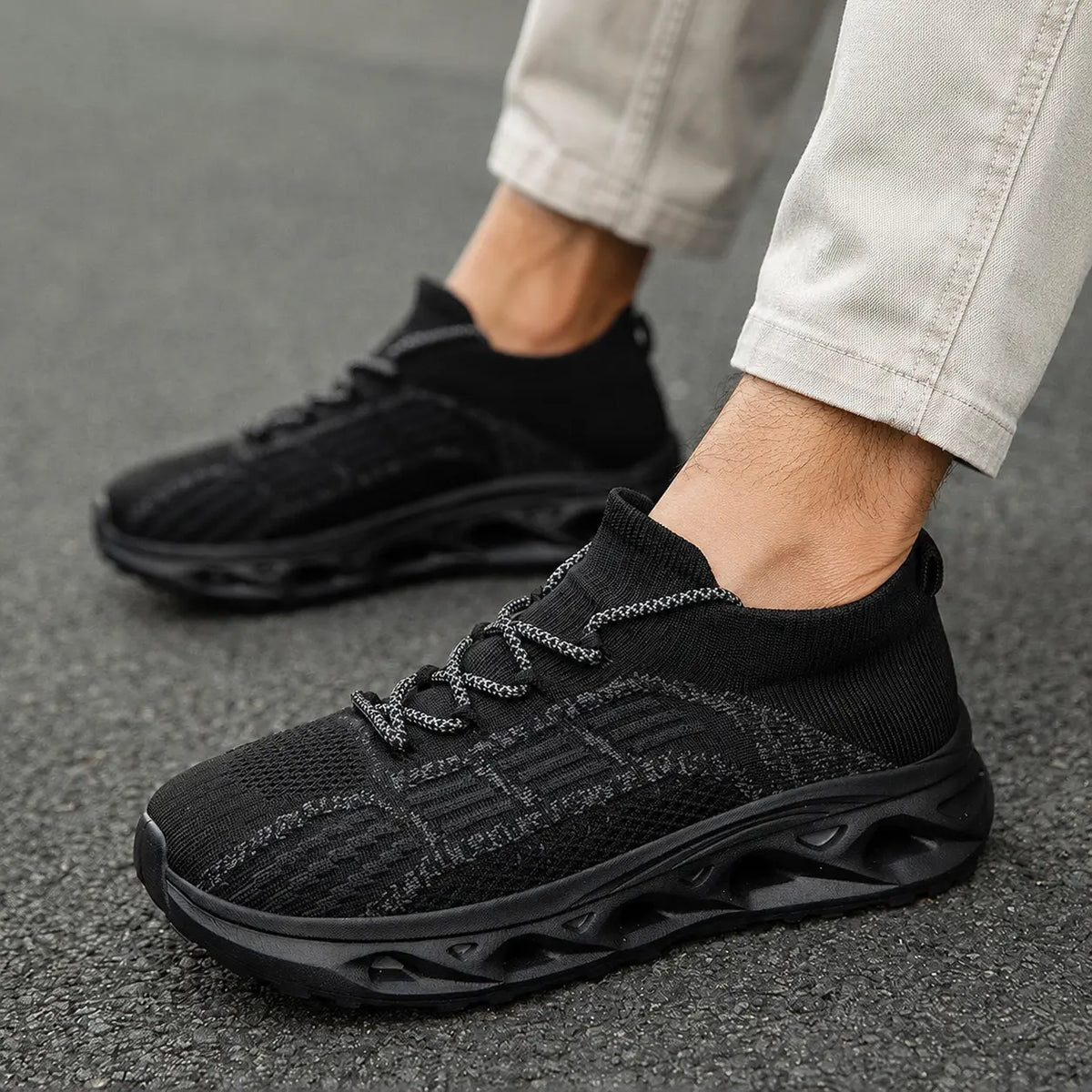 Ortopædiske gåsko med bred tåboks og fodstøtte – unisex komfortsneakers