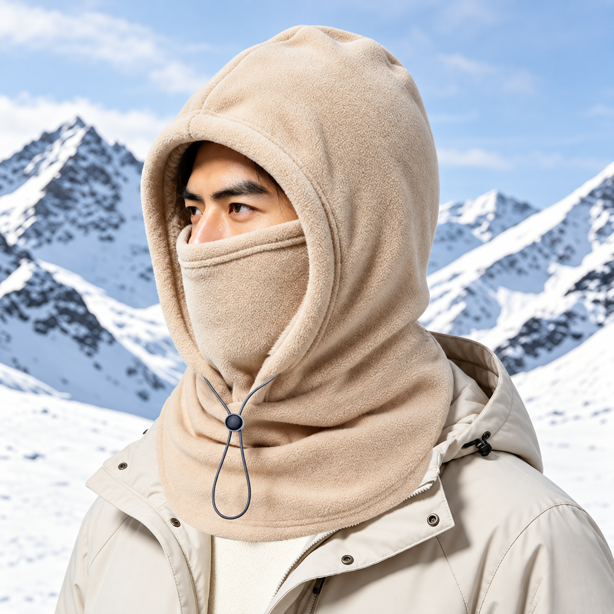 Icone™ WinterHood - Justerbar Pasform Komfortabel Vinter Ansigtsovertæk Og Hætte