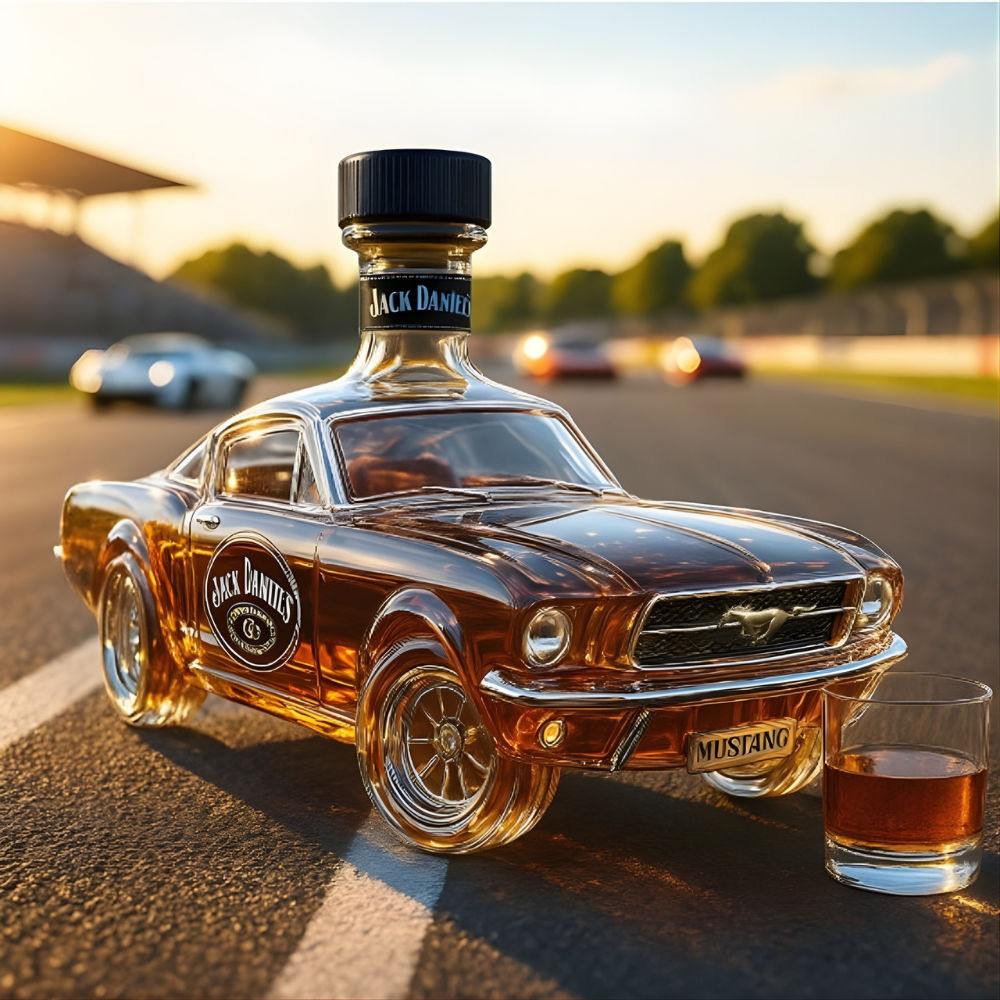 Limited Edition Mustang Glas Whisky Karaffel
