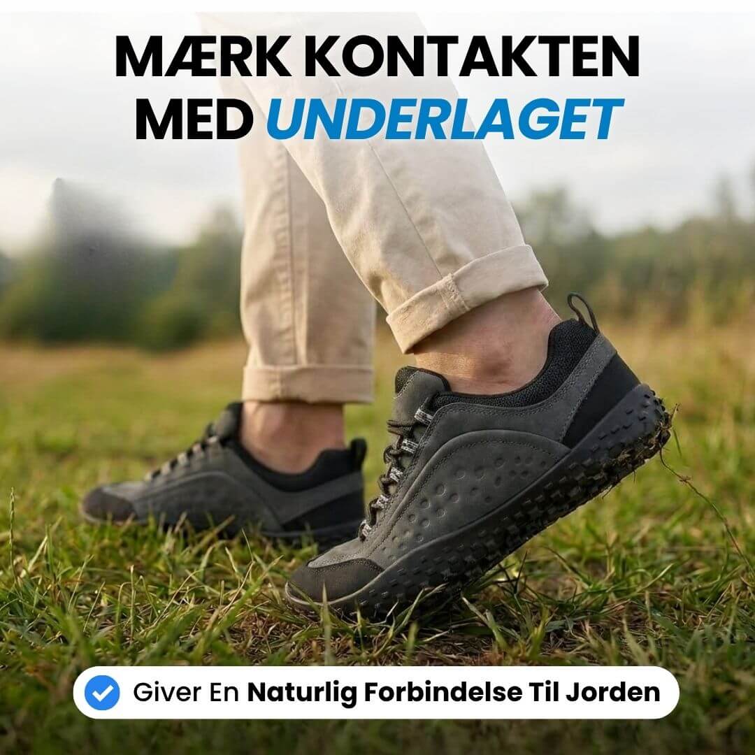 Ground – minimalistiske barfodssko med tynd sål – Grøn