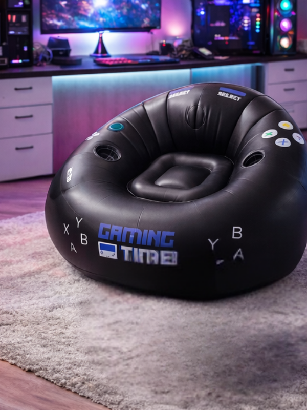 InflatableSeat: Nem Opbevaring Hyggelig Bærbar Gaming Oppustelig Sæde