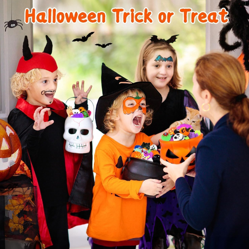 Kletshuts™ HalloweenSquishy: Halloween Kneb Eller Behandle Squishy Spand Legetøj