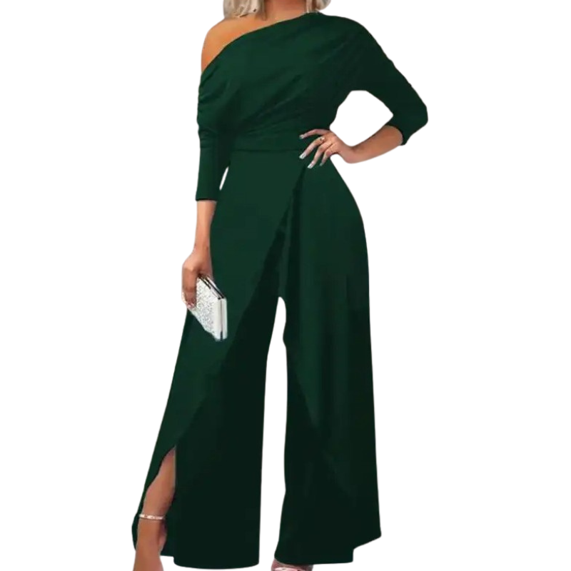 Icone™ StylishJumpsuit - Stilfuld Langærmet Asymmetrisk Jumpsuit