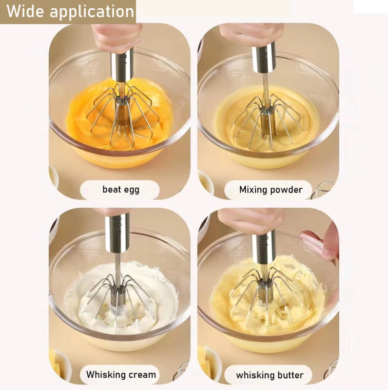 Globetrek° EggBeater 1+1 GRATIS - Rustfrit Stål Manuel Håndmikser