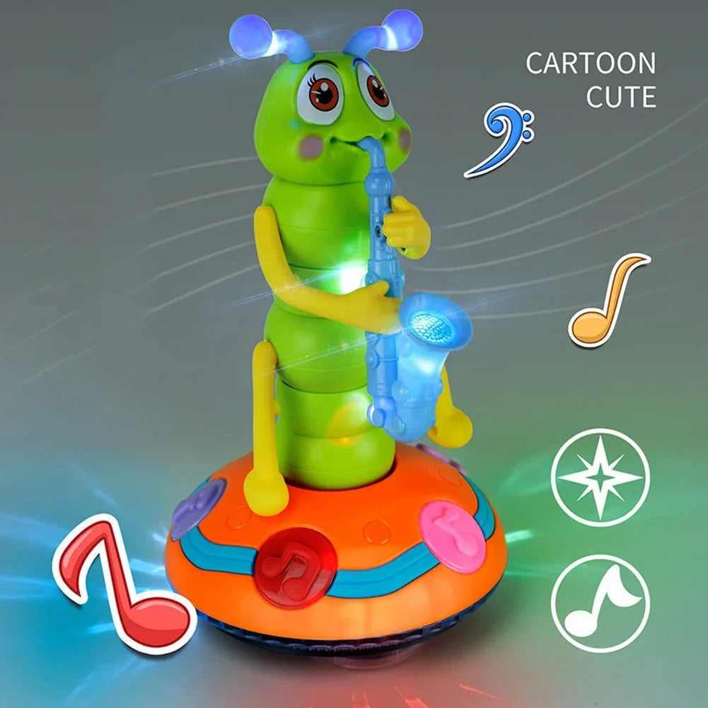 Kletshuts™ CaterpillarToy: Interaktivt Lys Og Musik Caterpillar Børn Leg Legetøj