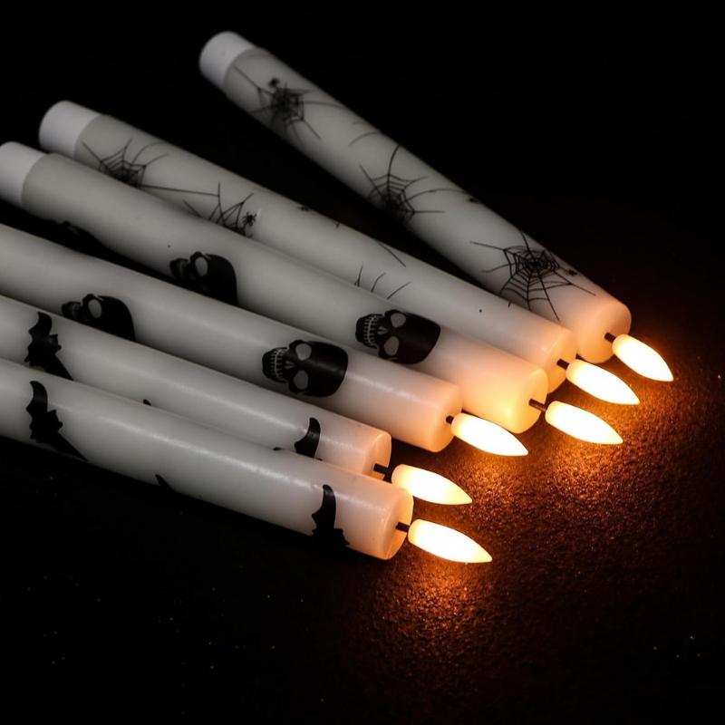 Ledsen™ SpookyLights 3+3 GRATIS: Dekorative Halloween LED Stearinlys