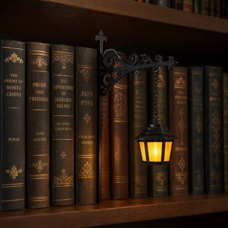 Ledsen™ BookshelfDecor - Fortryllet Bogreol Atmosfære Dekorationslys