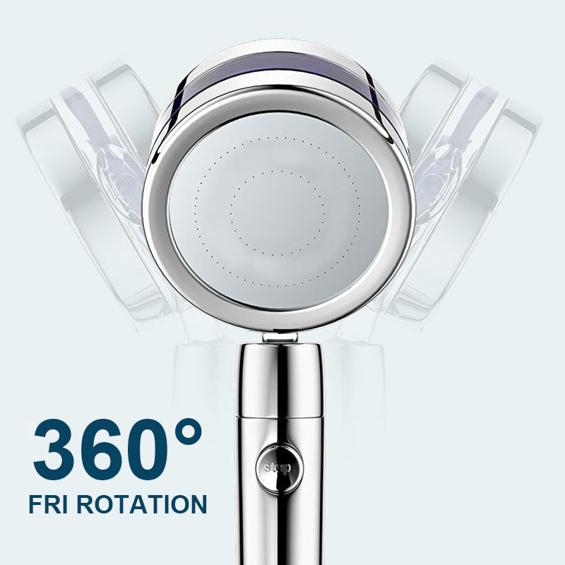 Borhe® SpinShower: 360° Roterende Højtryk Bruser Hoved