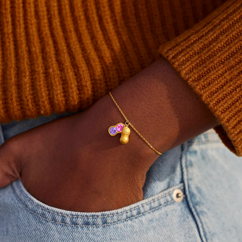 Jewelance™ PeanutBracelet - Tilpasset Peanut I En Pod Fødselssten Armbånd