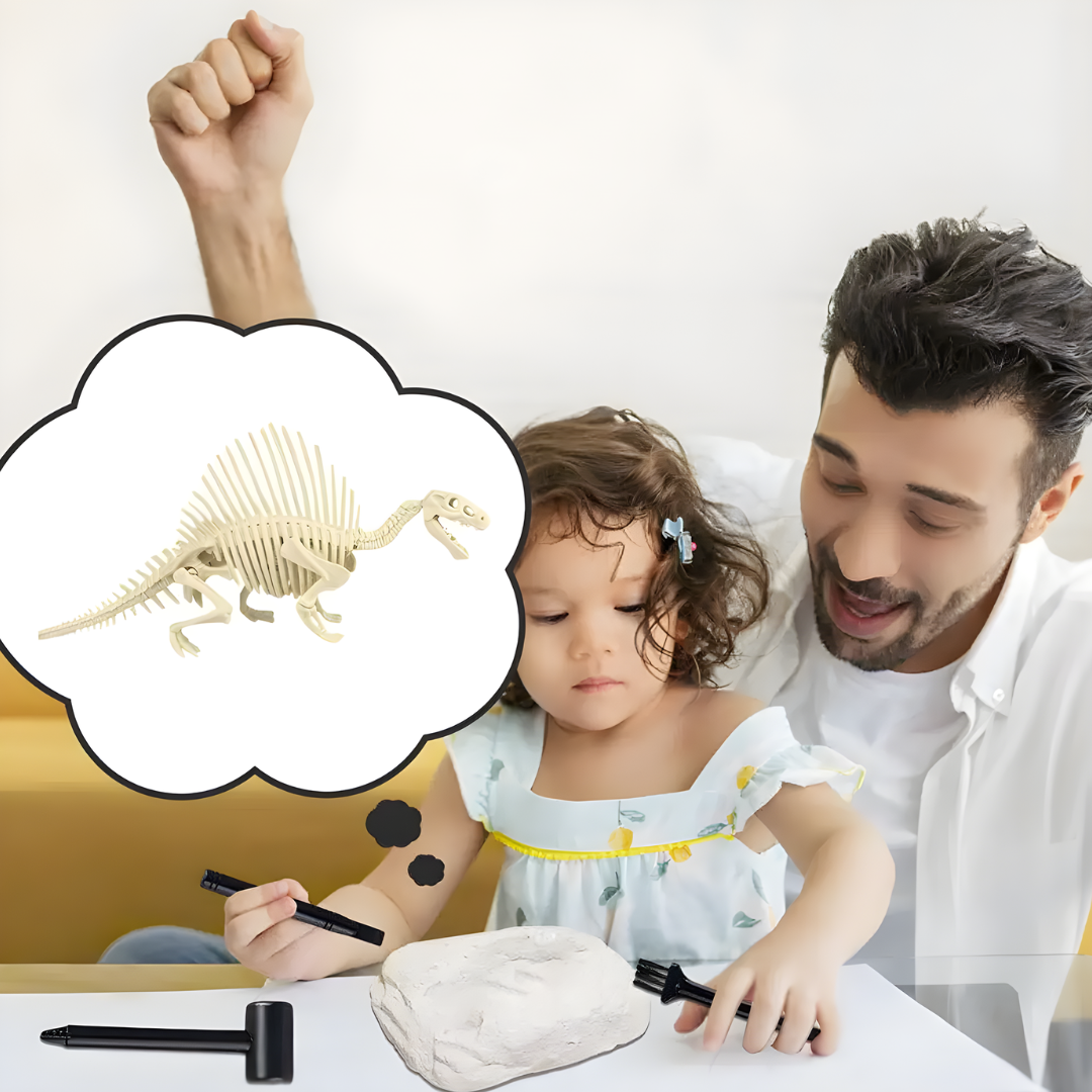 Kletshuts™ SkeletonDinosaur: Pædagogisk Skelet Dinosaur Fossil Grave Sæt