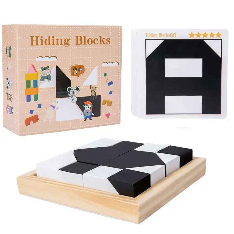 Kletshuts™ BlockPuzzle: Kreativ Interaktiv Hjerneopbyggende Blokpuzzle Legetøj