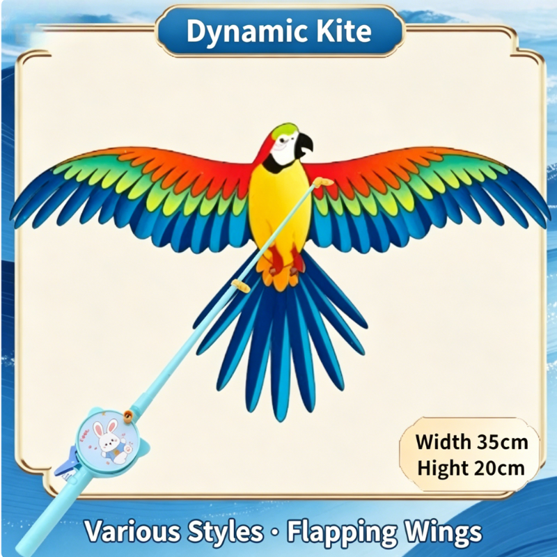 Kletshuts™ FlappingKite 1+1 GRATIS - Flappende Vinge Dyre Drage Med Fiskestangsholder