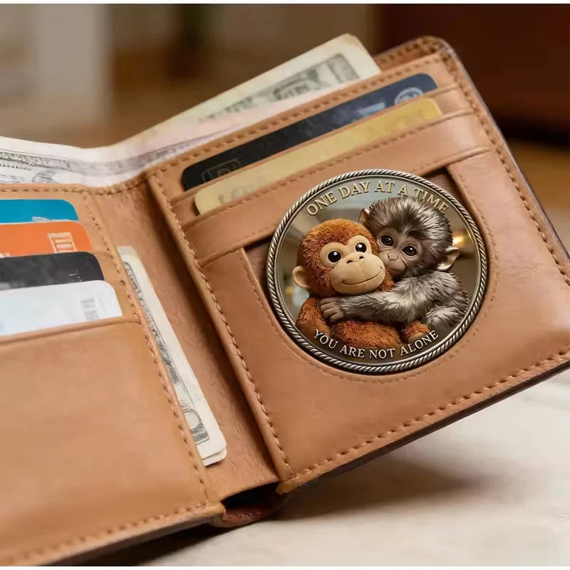 MonkeyCoin 1+2 GRATIS - Bedårende Og Meningsfuld Mindesmynt