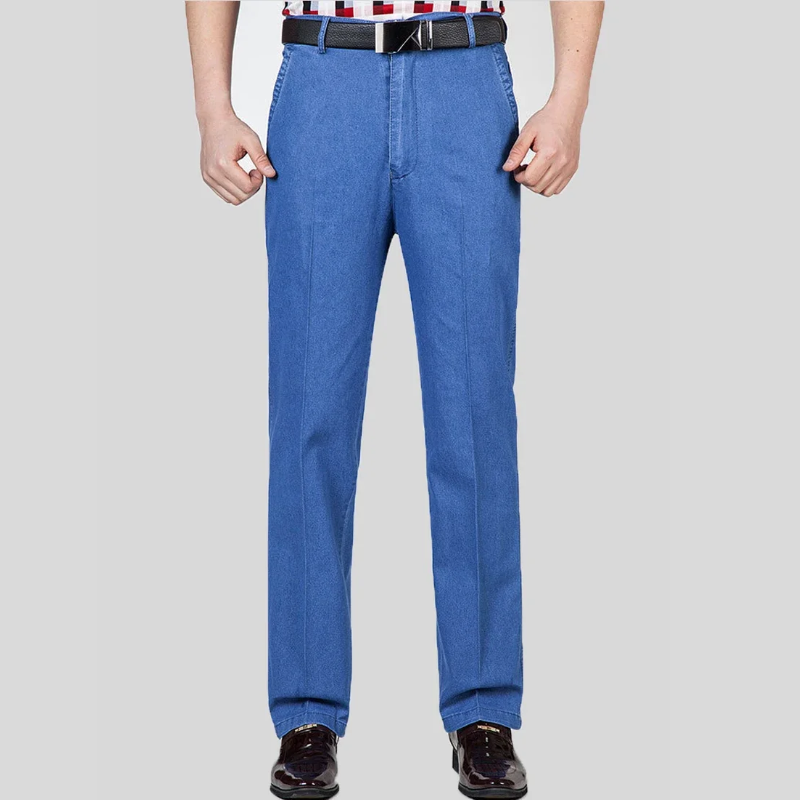 Icone™ RetroJeans: Herres Højtaljede Tilfældig Retro Jeans
