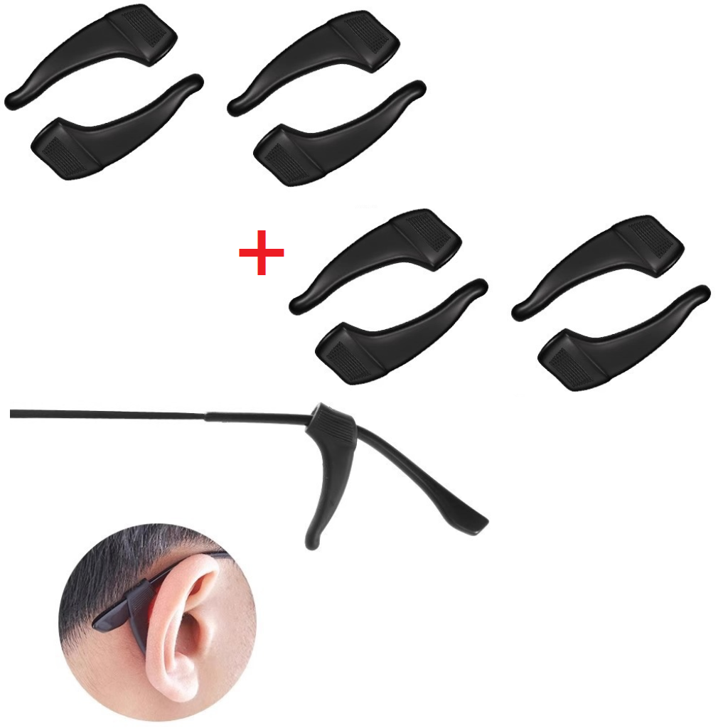 EarGrips 2+2 GRATIS - Non-Slip Sikker Hold Øjenglas Silikone Øre Grips