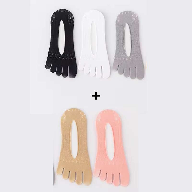 Happy™ FootSocks 2+3 GRATIS - Sømløse Åndbare Tåseparator Fodstrømper