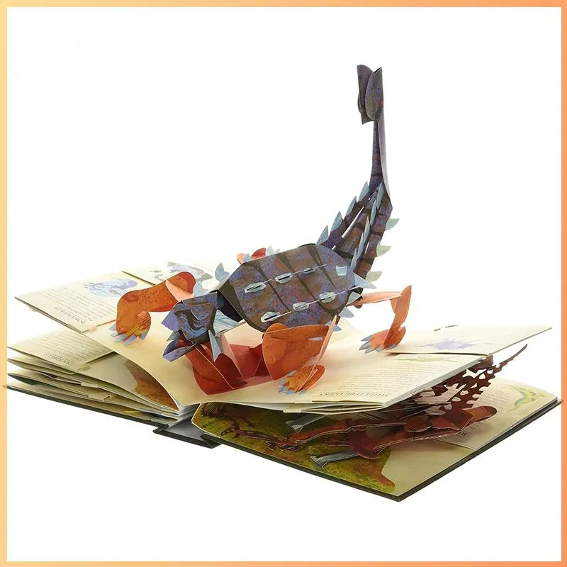 Kletshuts™ DinosaurBook - Interaktiv 3D Pop-Up Dinosaur Encyklopædi Bog