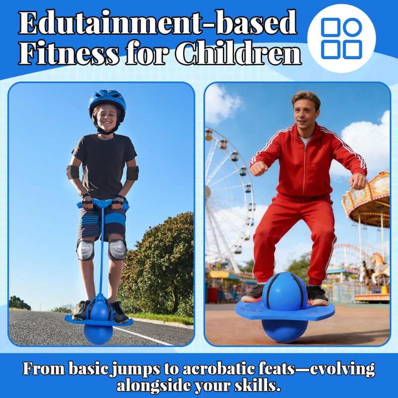 Kletshuts™ PogoBall - Balance Hoppe Pogobold Med Håndtag