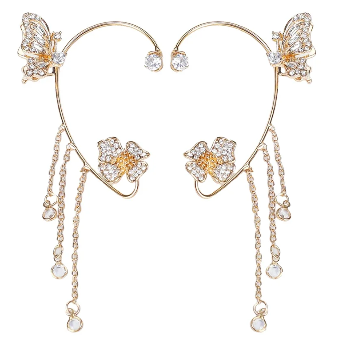 Jewelance™ EarCuffs 1+1 GRATIS: Luksus Mode Sommerfugl Zircon Kvast Øre Manchetter