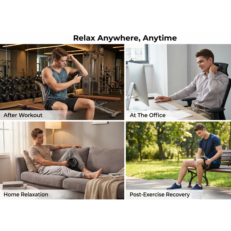 RollMassager - Genopladelig Håndholdt Krop Rulle Massager