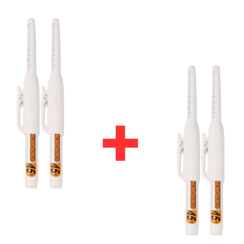 PrecisionMarker 2+2 GRATIS: Multifunktionel Høj Præcision 45mm Lang Pen Tip Og Dybde Marker