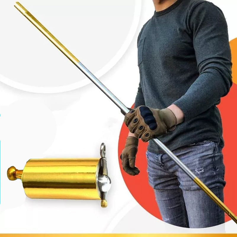DefenseStick - Udtrækkelig Teleskopisk Metal Forsvars Stang