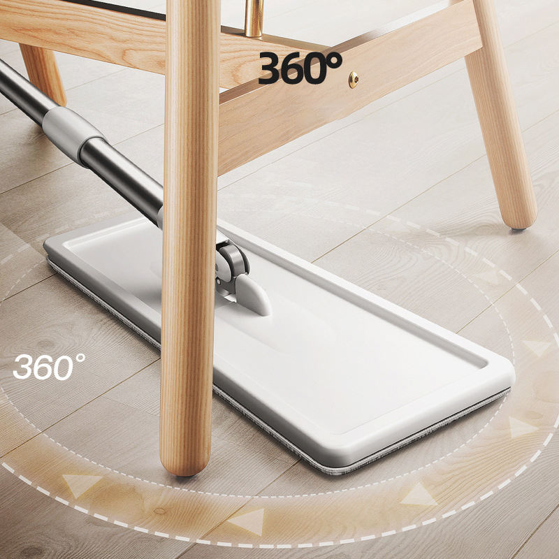 Cleaner Pro° CleanMop: Håndfri Vridningssystem Moppe Og Spand Sæt