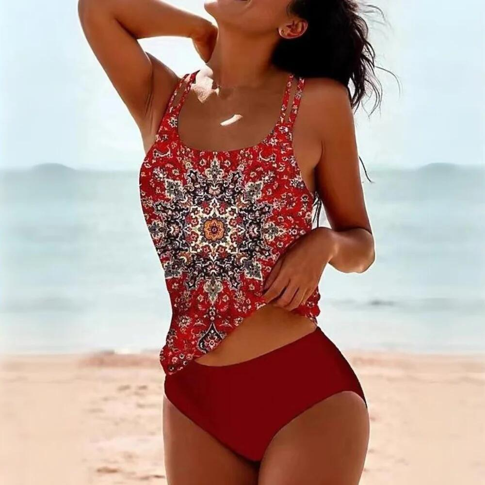 Icone™ SummerBikini: Stilfuld Print Badetøj Sommer Bikini To Delt Sæt
