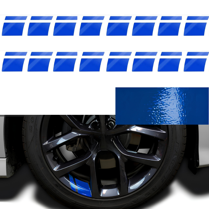 ReflectiveStrips 2+2 Sæt GRATIS: Reflekterende Striber Til Bilfælge Klistermærkesæt