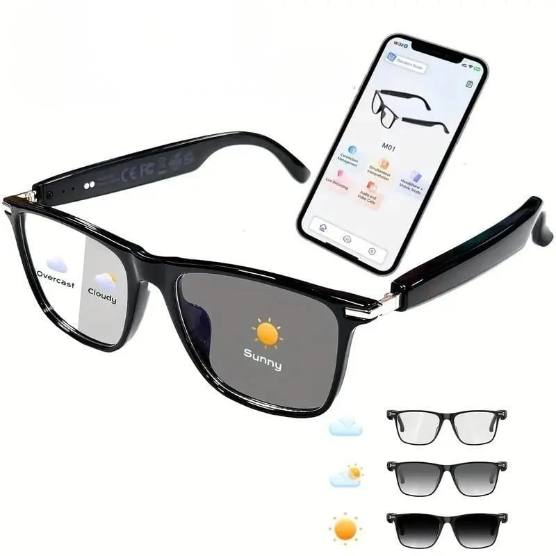 SmartGlasses™ - Multifunktionelle Smarte Livsstilsbærbare Audio- og Oversættelsesbriller
