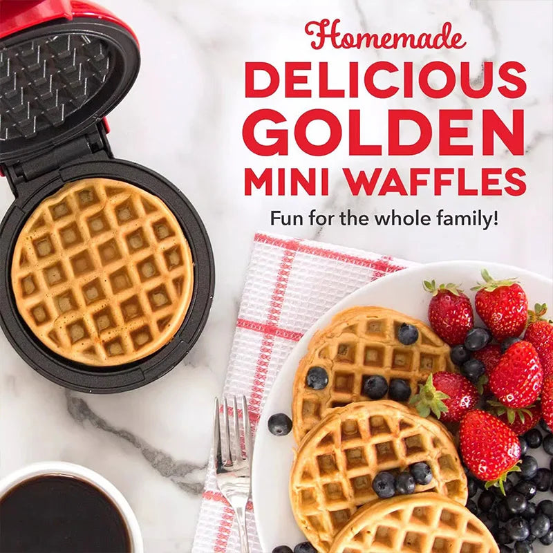 Globetrek° WaffleMaker: Hurtig Og Nem Morgenmad Mini Vaffeljern Maskine